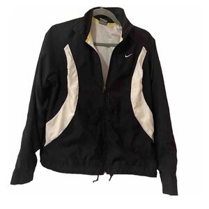 Y2K Nike Black Track Suit Jacket - Youth Large (12-14) - Vintage